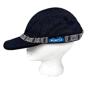COPY - Kavu Hat Size Large L Strapcap Blue Denim Canvas Panel Hike Strap Back